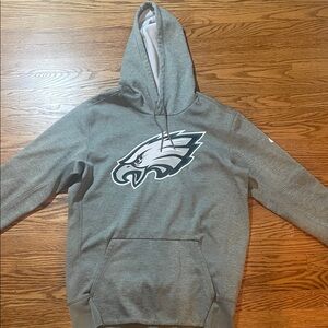 Nike Gray Hoodie with Eagle Graphic